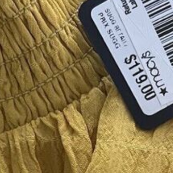 RACHEL Rachel Roy Yellow Asymmetrical Tiered Sundress - Picture 2 of 8